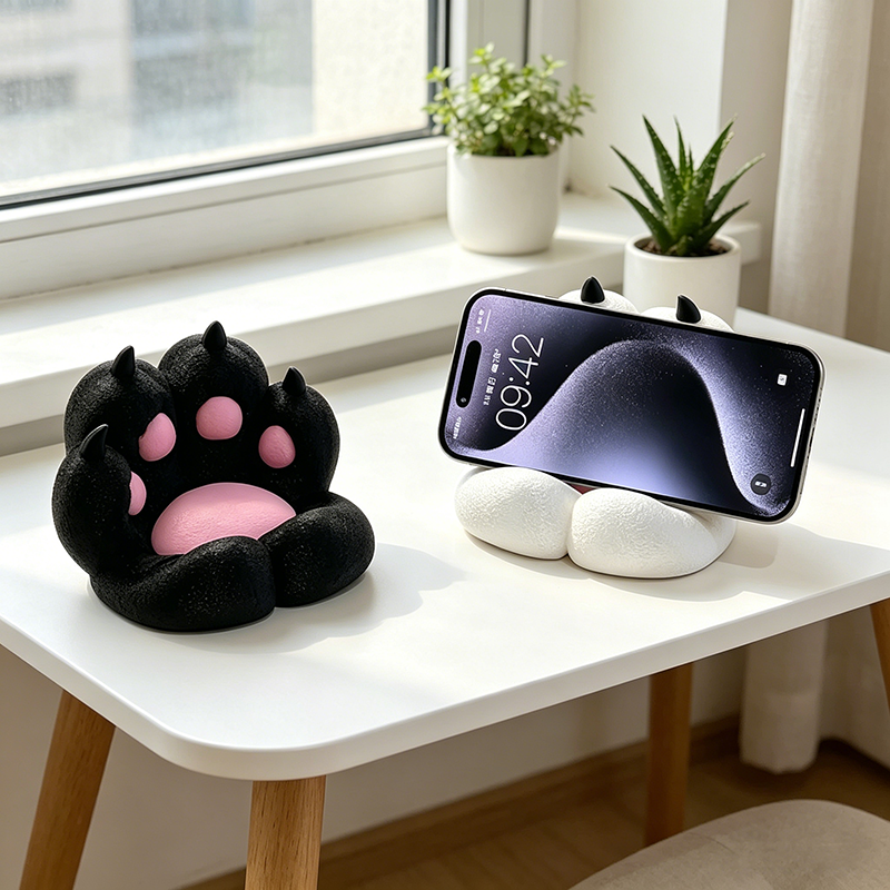 3D Printing Videos - Cute Cat Paw Phone Stand, 3D