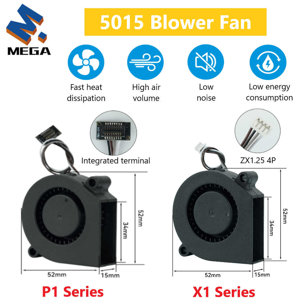 5015 Blower Fan for BambuLab X – обзор и цена 3D Printing Laboratory