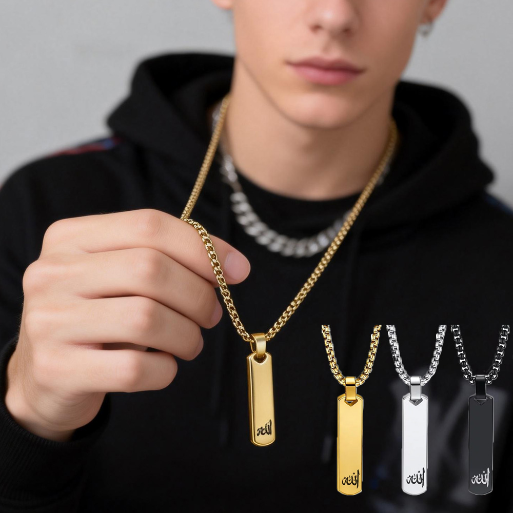 3D Bar Necklace, Cool Simple D – обзор и цена 3D Printing Steel